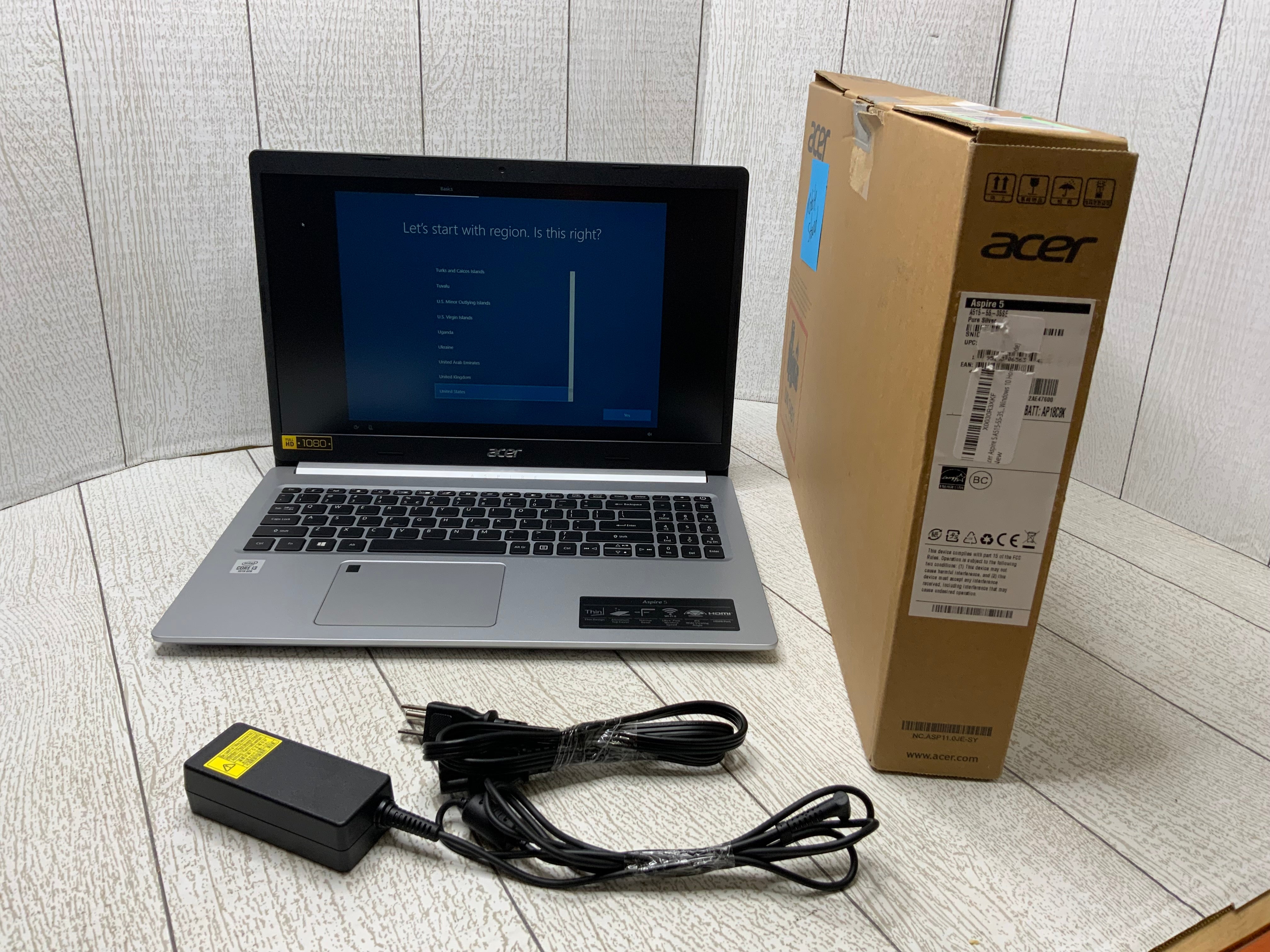 Acer Aspire 5 A515-55-35SE (Pure Silver) Windows 10 (8015780184302)